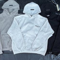 Fear of God Essentials Hoodie Dark Oat / Black / Light Oat XXS–XXL – New