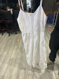 Ok navy white l summer dress almost new