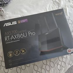 ASUS RT-AX86U Pro (AX5700) Dual Band WiFi 6 Extendable Gaming Router, 2.5G Port, Gaming Port, Mobile Game Mode, Port Forwarding, Subscription-free Net