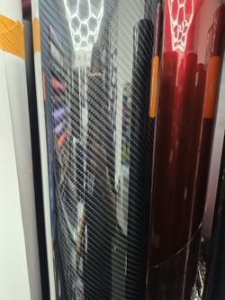 Carbon fiber vinyl wrap for car
