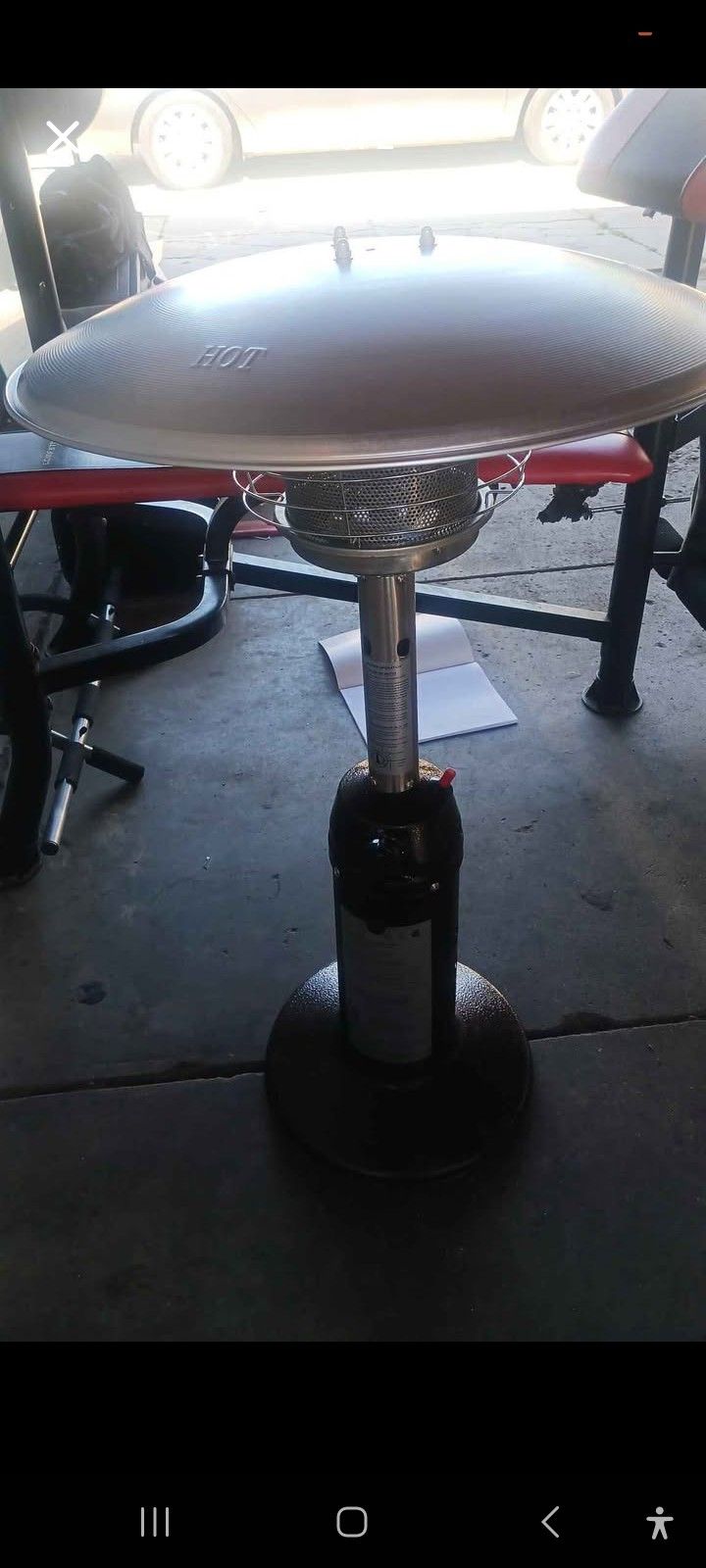 Outdoor Paito Table Heater