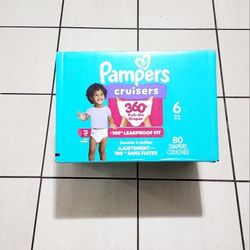 PAMPERS SIZE 6  80 COUNT