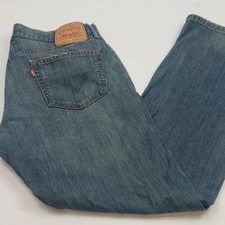 Levis 559 Mens 34x32 Relaxed Fit Blue Jean's Medium Wash 100% Cotton
