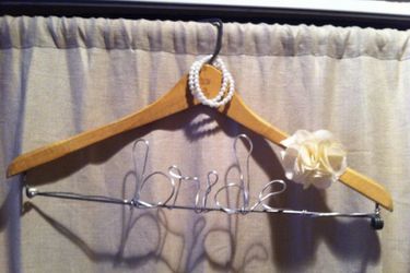 Wedding hanger bridal hanger personalized hanger