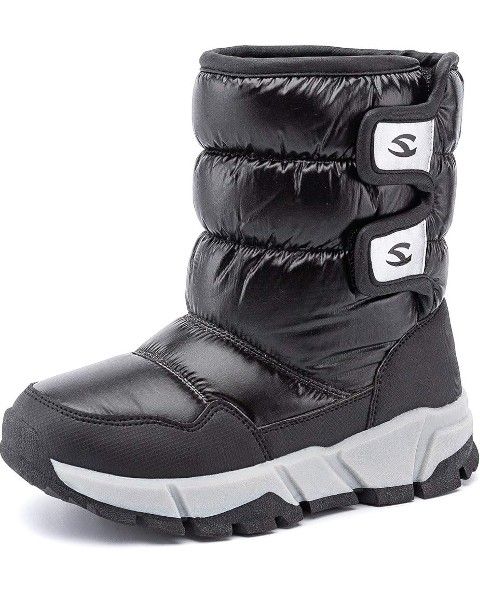 Size 8/8.5 Womens Snow Boots Waterproof Outdoor Mid Calf Warm Winter Fur Lined Shoes