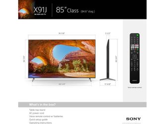 85" SONY 9 SERIES 4K HDR 120HZ SMART GOOGLE TV