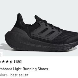 Black Ultra boost Running Shoe- New