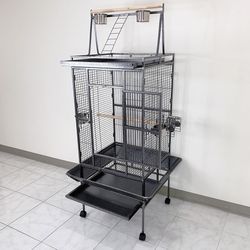 (New) $155 Large Bird Cage 68” Tall with Rolling Stand for Parakeets, Parrot, Cockatiel, Chinchilla, Cockatoo 