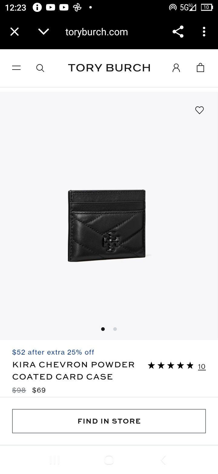 Kira Chevron Powder Coated Card Case