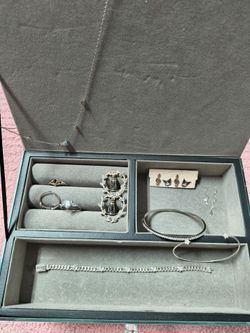 925 Sterling Silver  with jewelry Box Collection Lot
