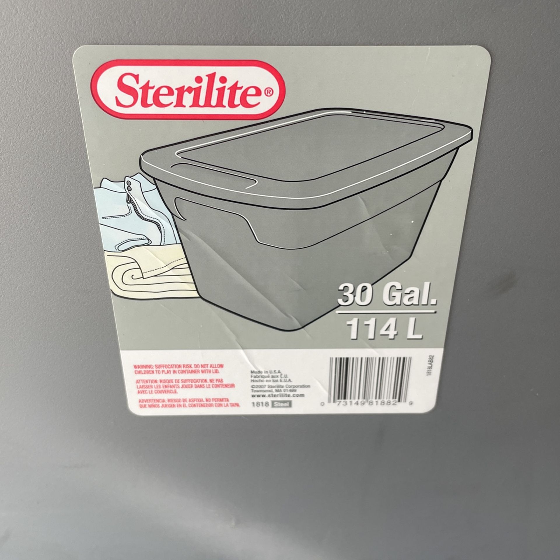 Big Lots Storage Totes With Lids Sterilite 32-Quart Clear