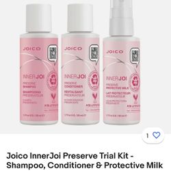 Joico InnerJoi Preserve Trial Kit - Shampoo, Conditioner & Protective Milk
