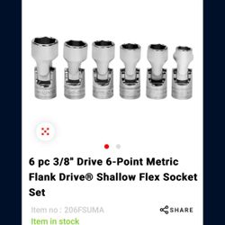 Snap On 1/4 Flex Sockets