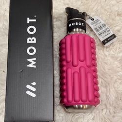 Pink MOBOT Foam Roller Water Bottle, 27oz — NIB NWT BNWT
