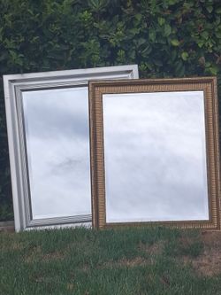 Two Framed Wall Mirrors