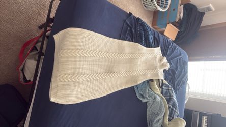White Turtleneck Dress