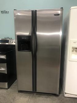 GE 23 CUBIC FT REFRIGERATOR ALL STAINLESS STEEL