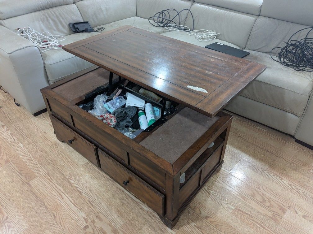 Lift-Top Coffee Table + Matching End Tables