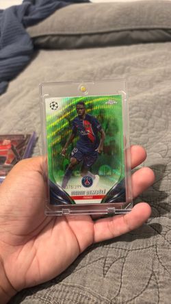 Ousmane Dembélé Topps Chrome Green Refractor 378/399