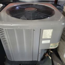 2.5 Ton Rheem AC Air Conditioner Condenser Compressor R410a 16 Seer 2015 Used With Freon  