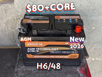 Car Battery Group Size 48/H6