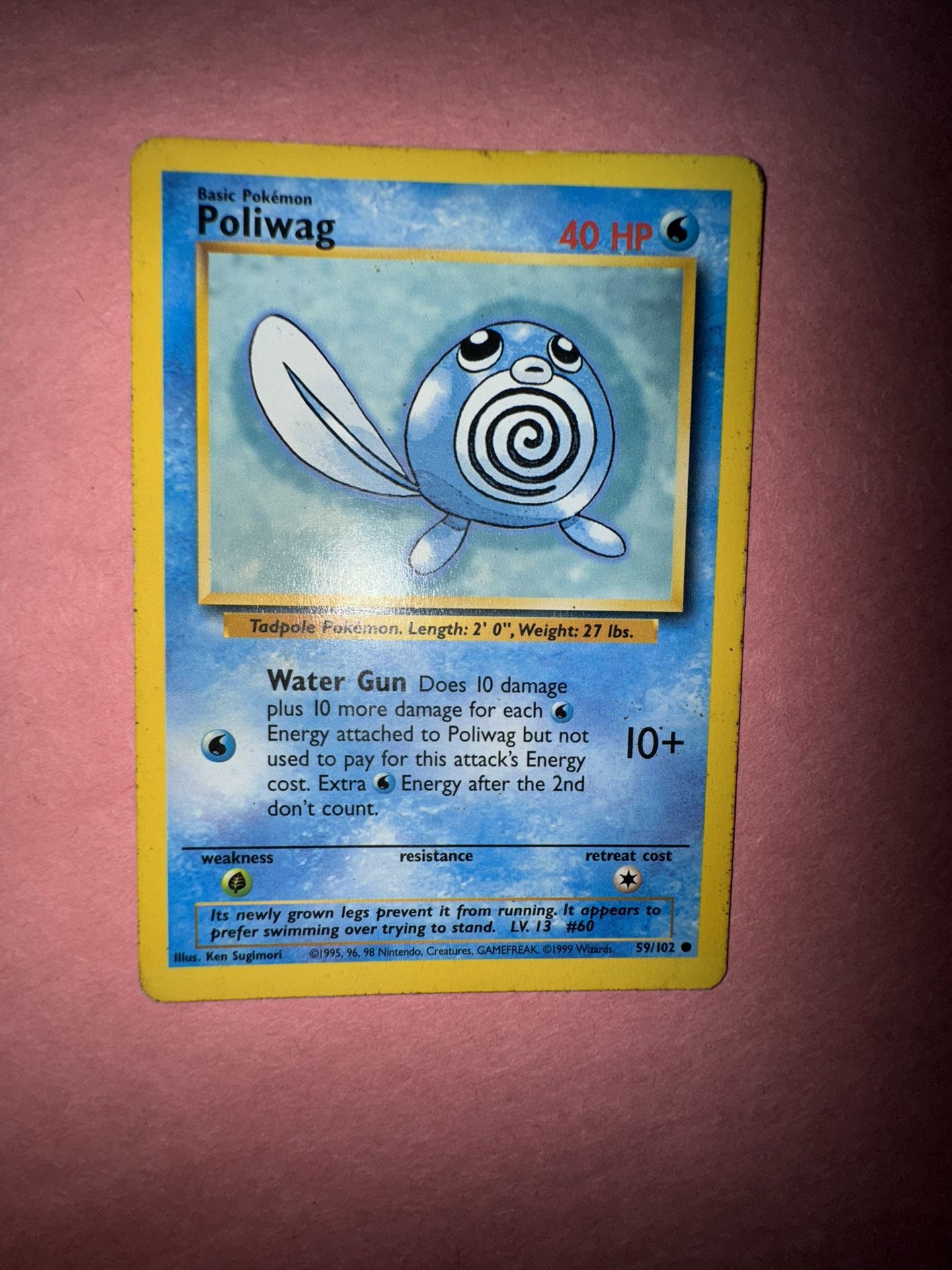 Poliwag #59 Pokemon Base Set