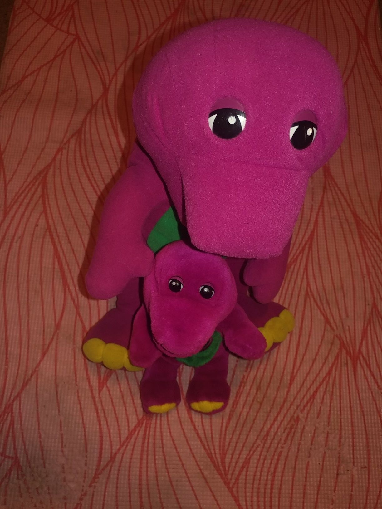 2 plush Barney dolls