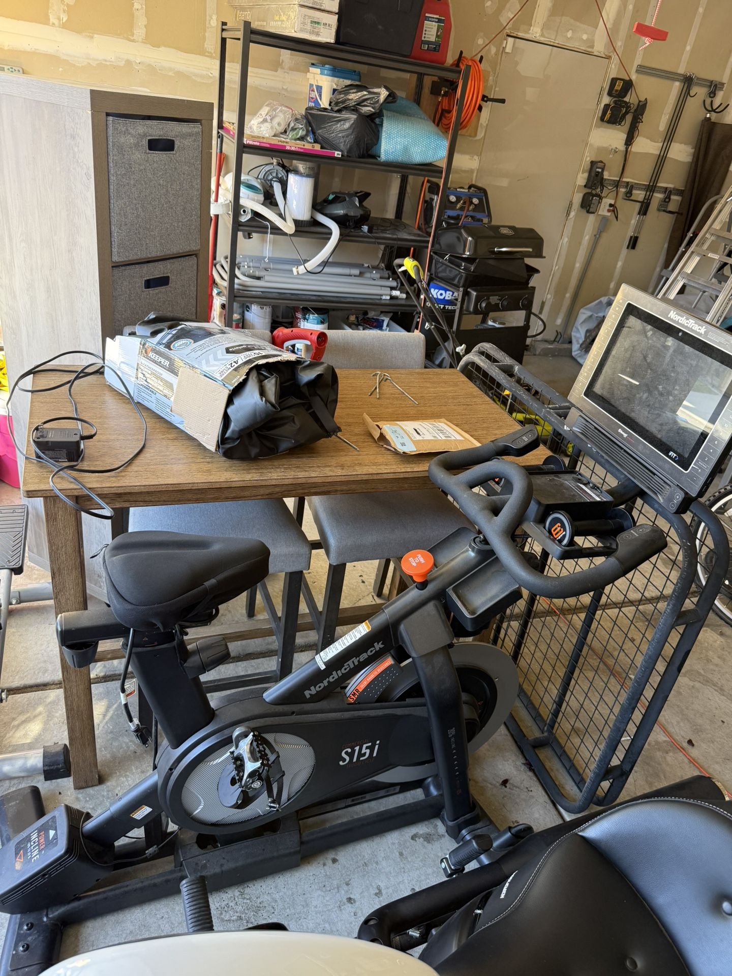 Nordictrack Exercise Bike With Flat Screen Attached