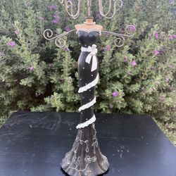 Black Evening Gown Necklace Holder!