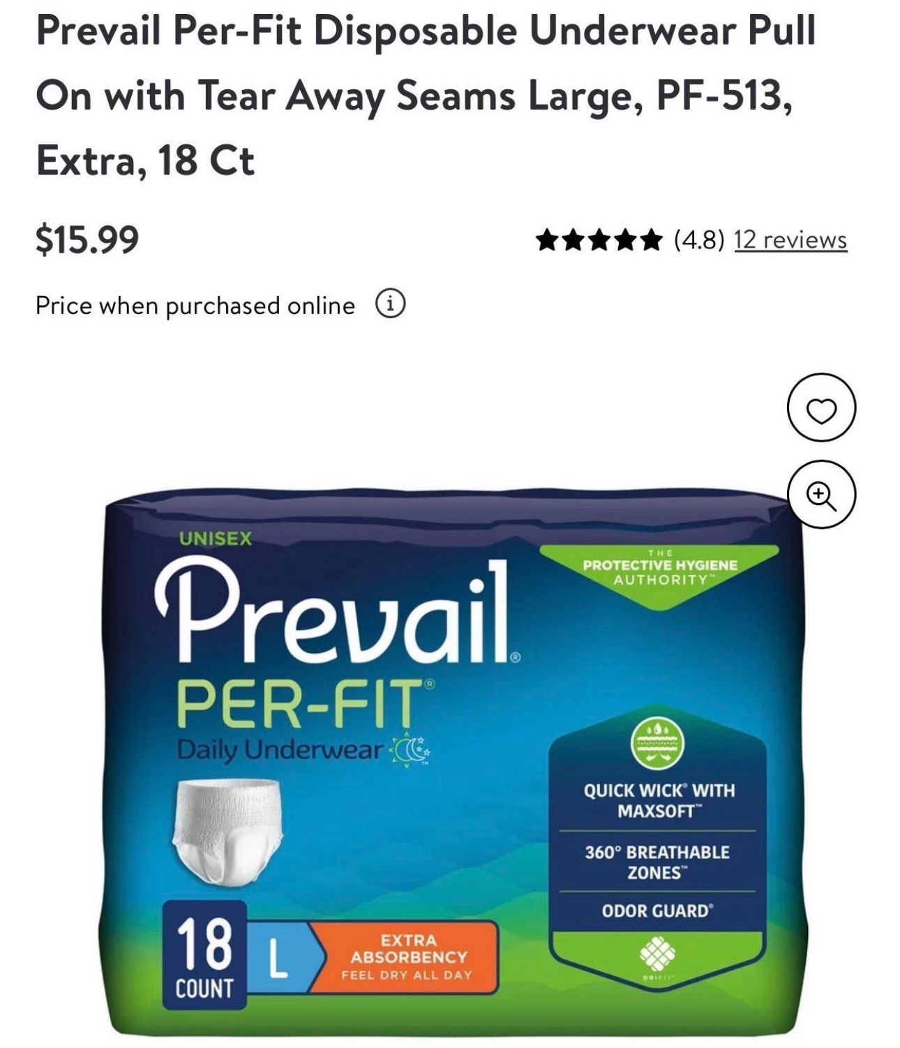 Large And XL Adult Diapers Underwear Large and Xl $5 Per Pack
