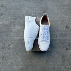 Red Bottoms (White, No Spikes) (Sizes 8, 8.5, 9.5, 10, 11, 12)