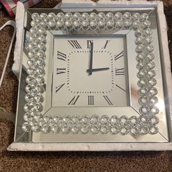 Glass Wall Clock 
