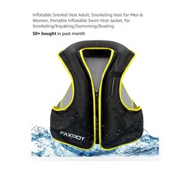 Brand new Size XL Inflatable Snorkel Vest Adult