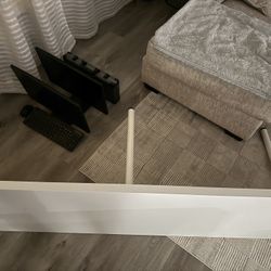 Long White Gaming Desk