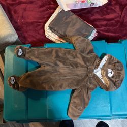 nb bear warm jump suit 