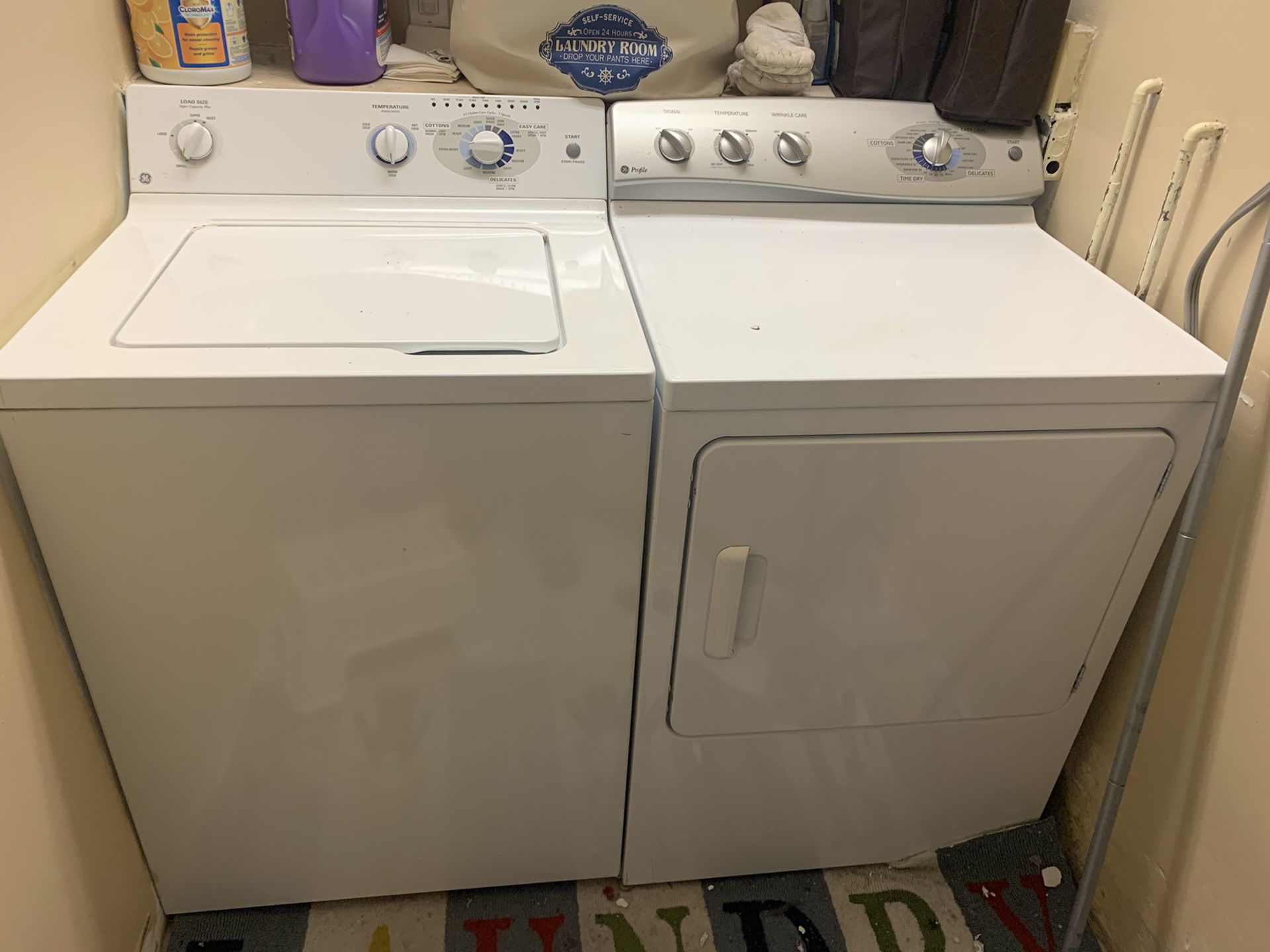 GE washer and Electric Dryer