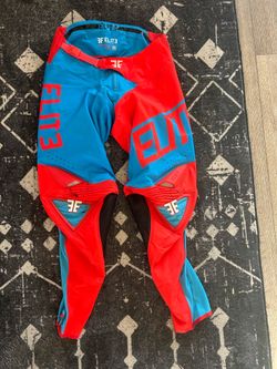 Size 28 Blue/Red Elite Industries Moto Cross Riding Pants