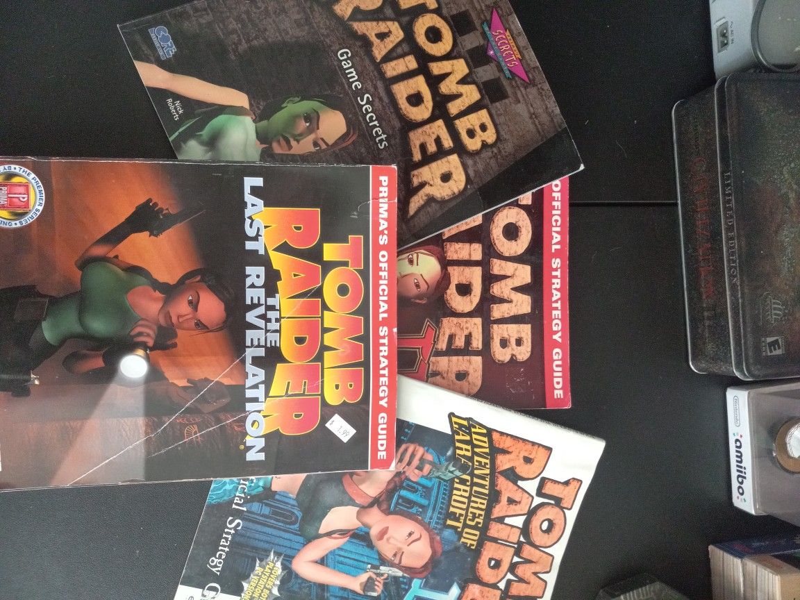 Tomb Raider 1 4 Strategy Guides $60