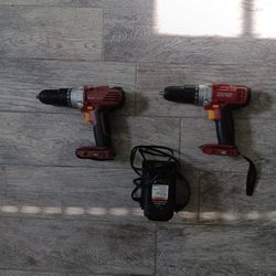 2 CORDLESS CHICAGO ELECTRIC DRILLS