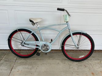 Lightweight Aluminum Frame Raleigh Retroglide 26” Beach Cruiser Bike