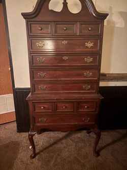 vintage bassett highboy