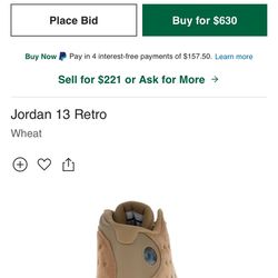 Jordan 13 Wheat Size 12 