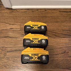 20V MAX Lithium-Ion 6.0Ah batteries