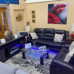 Reclining Sofa And Love Seat Available For Immediate Delivery 