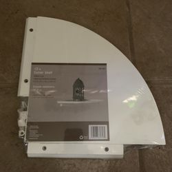 White Corner Shelf 12 Inch 