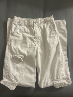 White Zara Cargo Pants Size 0