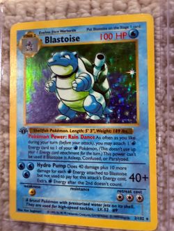 1st edition shadowless Blastoise