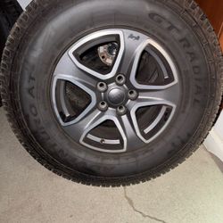 Jeep rims and tires with Wheel Spacers with Lug Nuts