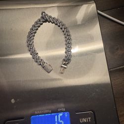 Esclava 10k Con Diamantes Naturales