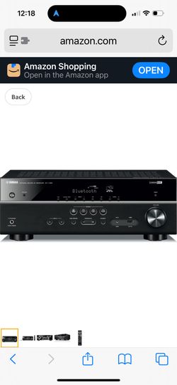 YAMAHA RX-V385 5.1-Channel 4K Ultra HD AV Receiver with Bluetooth